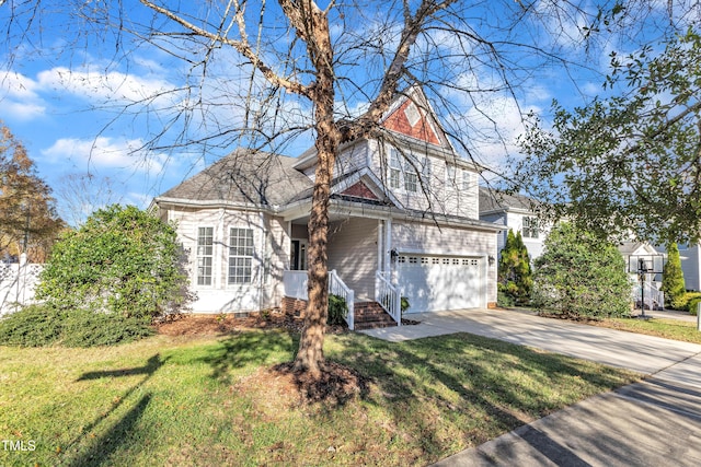 10603 Friendly Neighbor Ln, Raleigh, NC 27614 - traditional home featuring driveway, a front lawn, an attached garage, and crawl space