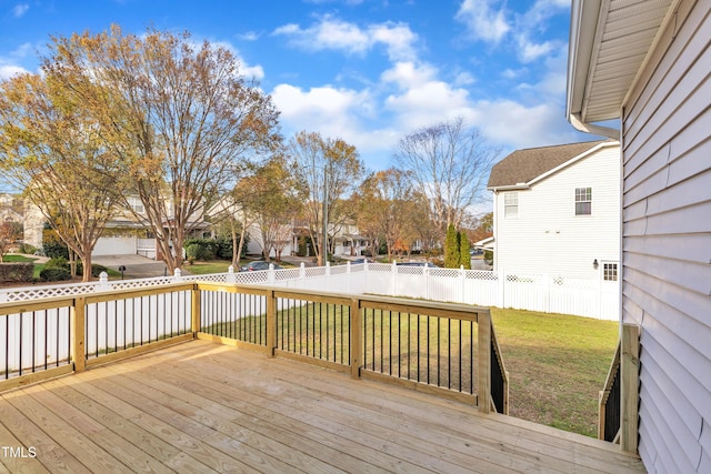 10603 Friendly Neighbor Ln, Raleigh, NC 27614 - deck featuring a residential view