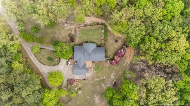 view from above of property