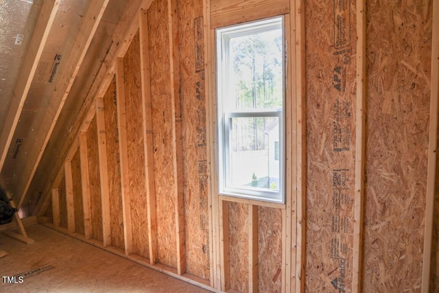view of attic