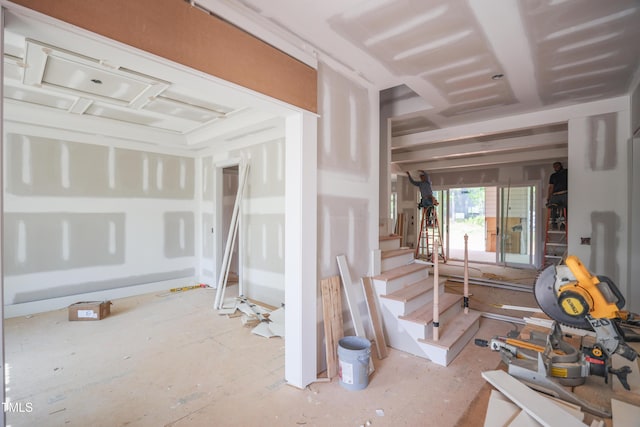 interior space featuring stairway
