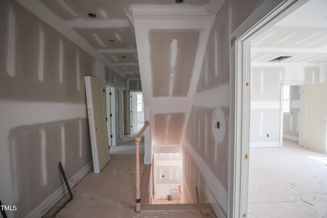 corridor with visible vents
