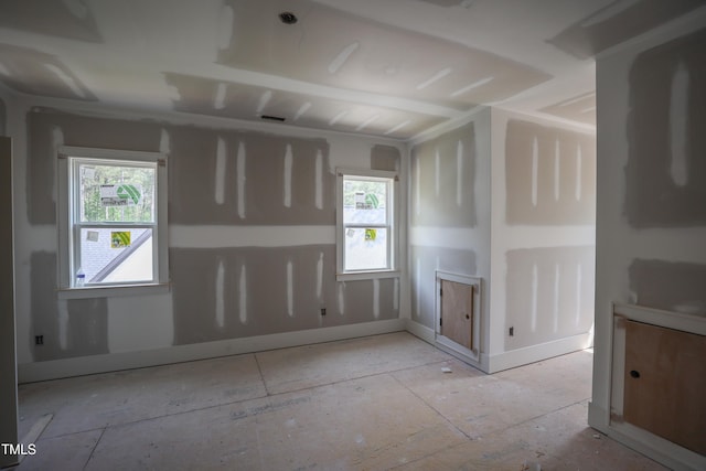 view of unfurnished living room