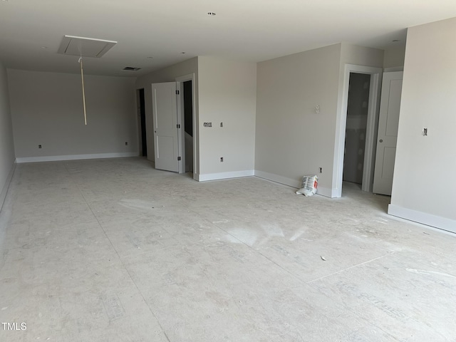 3022 White Rail Dr, Fuquay Varina, NC 27526 - unfurnished room featuring attic access and baseboards