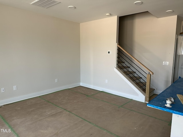 3022 White Rail Dr, Fuquay Varina, NC 27526 - interior space featuring concrete flooring and baseboards