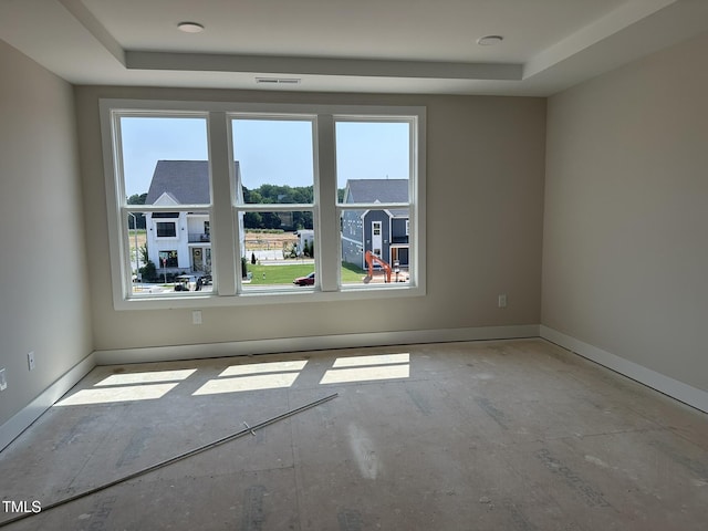 3022 White Rail Dr, Fuquay Varina, NC 27526 - empty room with a tray ceiling