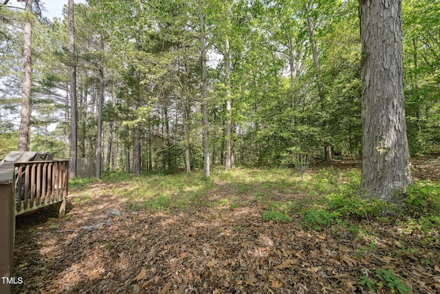 2028 Ruddy Rd, Raleigh, NC 27616 - view of yard with a wooded view