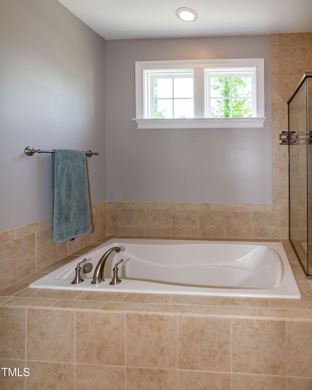 bathroom with a bath