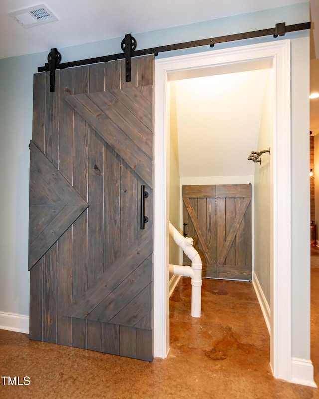 1820 Yates Wheel Way, Raleigh, NC 27606 - detailed view of a barn door and baseboards