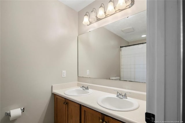119 Woodbine Dr, Raeford, NC 28376 - full bath featuring double vanity