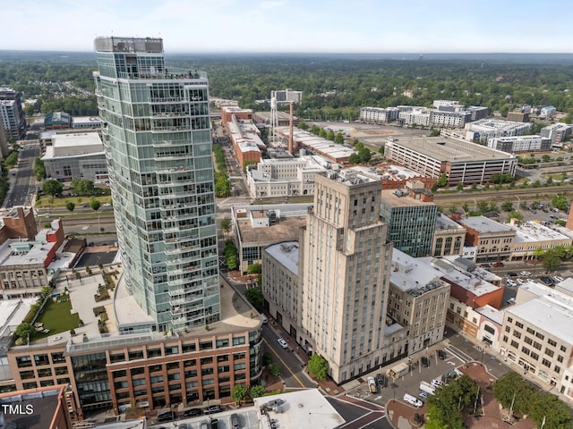 110 N Corcoran St Unit 2101, Durham, NC 27701 - drone / aerial view featuring a view of city