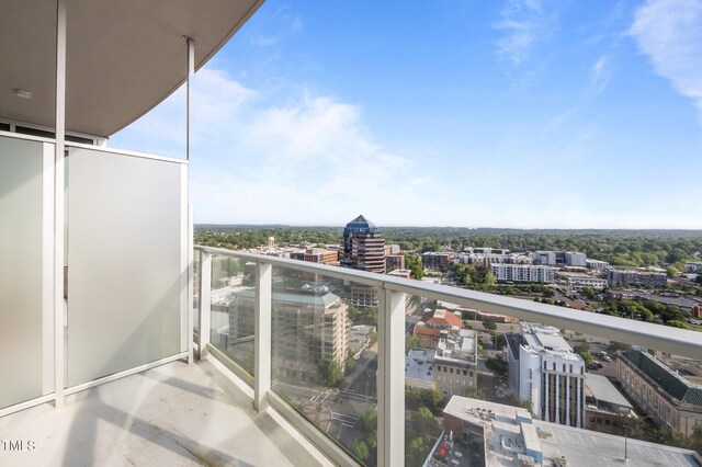 110 N Corcoran St Unit 2101, Durham, NC 27701 - balcony featuring a city view