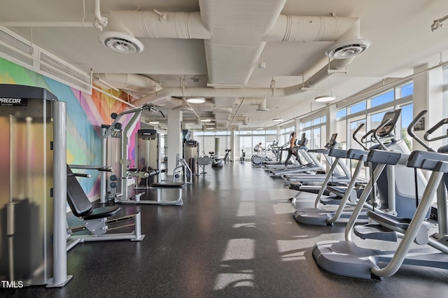 110 N Corcoran St Unit 2101, Durham, NC 27701 - workout area featuring visible vents