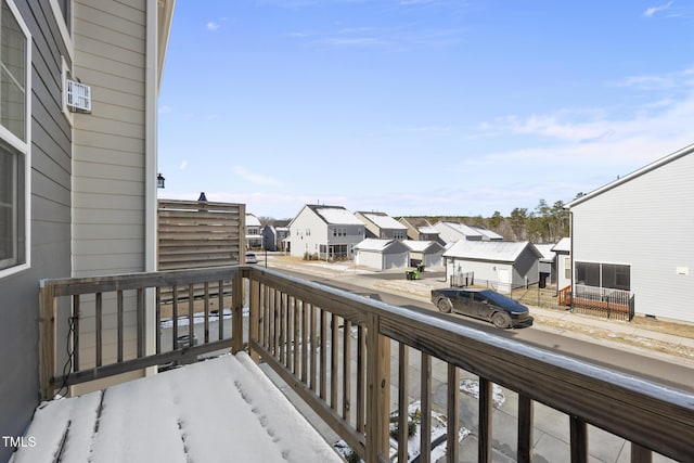 balcony featuring a residential view