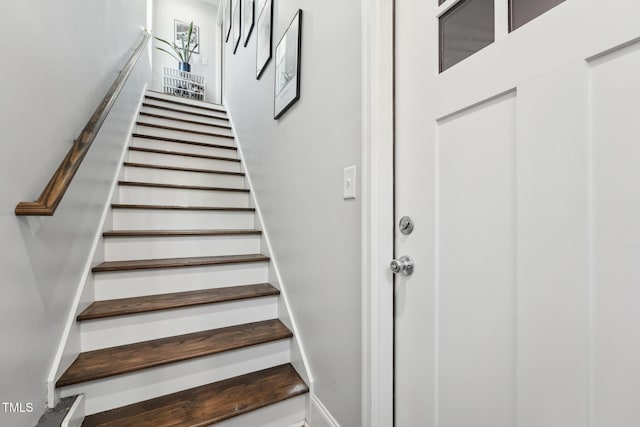 view of stairs