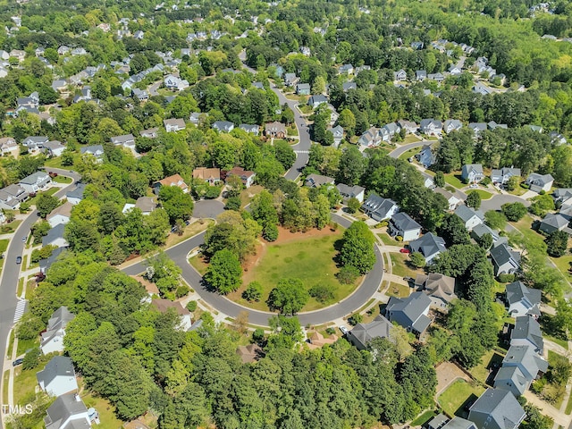 bird's eye view featuring a residential view