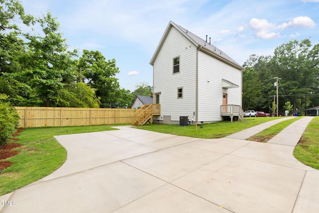 1448A Maplewood Dr, Durham, NC 27704 - view of side of property with central air condition unit