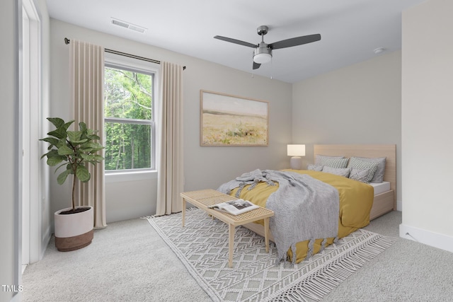 1448A Maplewood Dr, Durham, NC 27704 - bedroom featuring carpet floors and ceiling fan