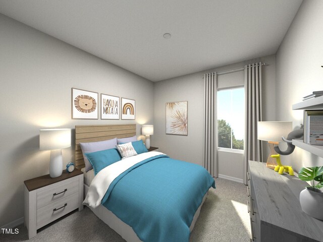 3709 Rosebush Dr, Zebulon, NC 27597 - carpeted bedroom featuring baseboards