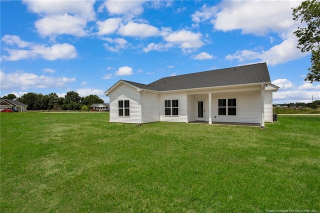 5566 Philippi Church Rd, Raeford, NC 28376 - back of property with a lawn