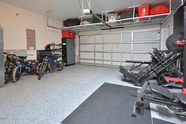 490 Mallard Loop Dr, Clayton, NC 27527 - garage with electric panel and a garage door opener