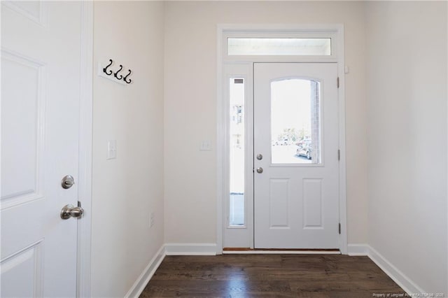 234 Hugh Shelton Loop, Fayetteville, NC 28301 - foyer entrance featuring dark wood-style floors and baseboards