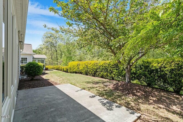 803 Footbridge Pl, Cary, NC 27519 - view of yard featuring a patio area