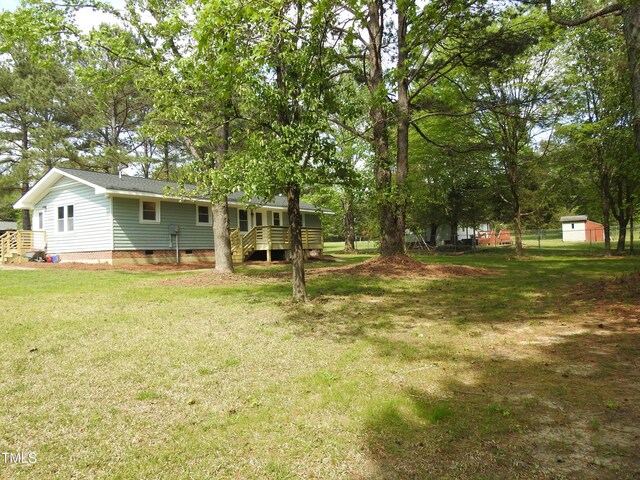 1165 John Mitchell Rd, Youngsville, NC 27596 - view of yard