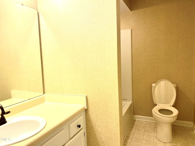 5500 Fortunes Ridge Dr Unit 82B, Durham, NC 27713 - bathroom with tile patterned floors and vanity
