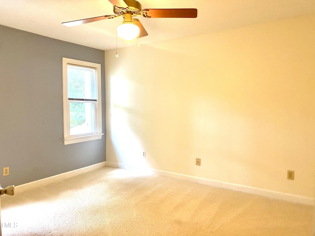 5500 Fortunes Ridge Dr Unit 82B, Durham, NC 27713 - empty room featuring light colored carpet and a ceiling fan