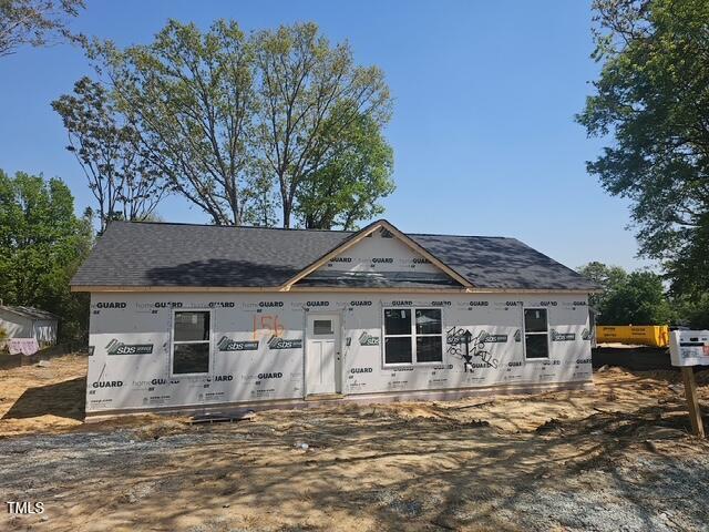 view of property under construction