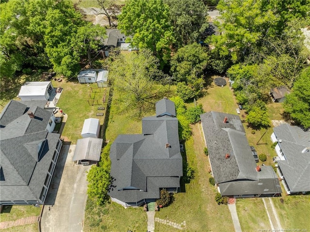 107 Church St, Red Springs, NC 28377 - bird's eye view with a residential view