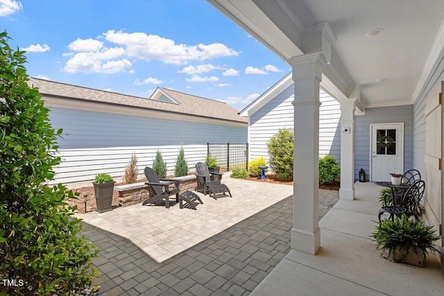 view of patio