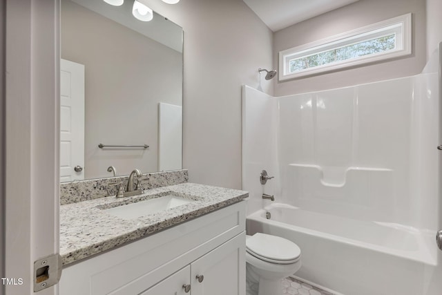 3803 Huntcliff Dr, La Grange, NC 28551 - full bath featuring toilet, shower / bath combination, and vanity