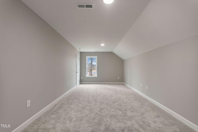3803 Huntcliff Dr, La Grange, NC 28551 - bonus room with carpet flooring, baseboards, and vaulted ceiling