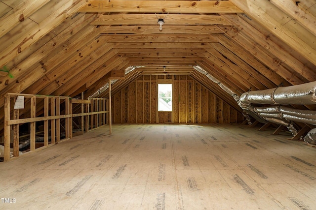 view of attic