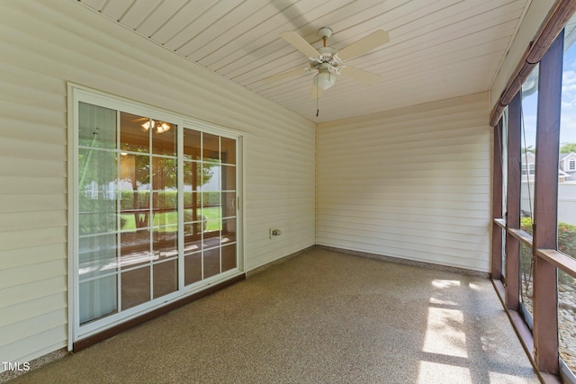 3212 Imperial Oaks Dr, Raleigh, NC 27614 - unfurnished sunroom with ceiling fan