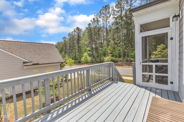 704 Haven Peak Ln, Wake Forest, NC 27587 - view of wooden deck