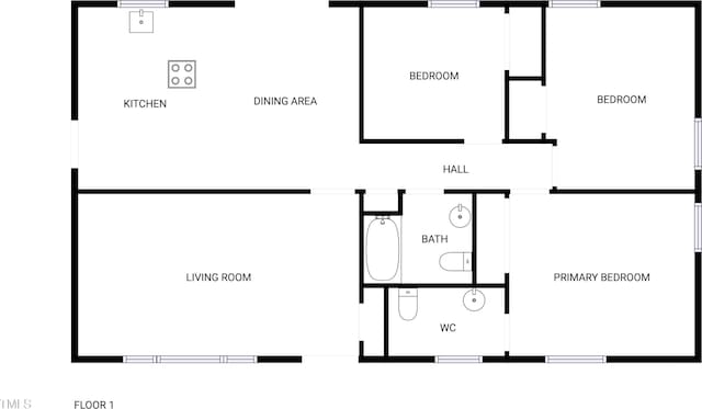 3504 Crofton Ct, Raleigh, NC 27604 - view of layout