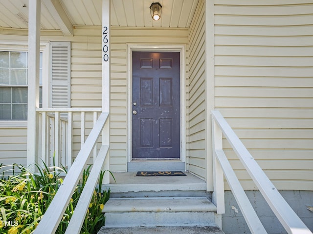 view of entrance to property
