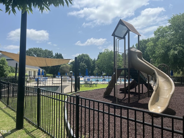 1002 Dogwood Bloom Ln, Knightdale, NC 27545 - community playground featuring a community pool
