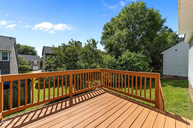 620 Hanska Way, Raleigh, NC 27610 - deck featuring a lawn
