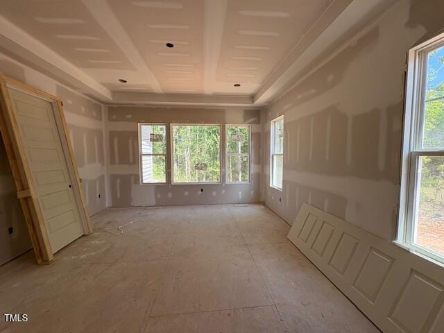 348 Inspiration Way, Fuquay Varina, NC 27526 - unfurnished room with plenty of natural light