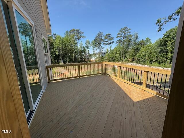 348 Inspiration Way, Fuquay Varina, NC 27526 - view of wooden deck