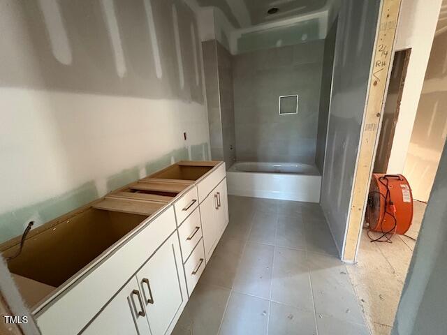348 Inspiration Way, Fuquay Varina, NC 27526 - full bath featuring tile patterned flooring, a bathtub, and vanity