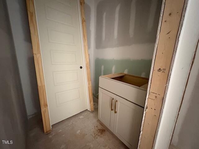 348 Inspiration Way, Fuquay Varina, NC 27526 - bathroom featuring vanity and unfinished concrete flooring