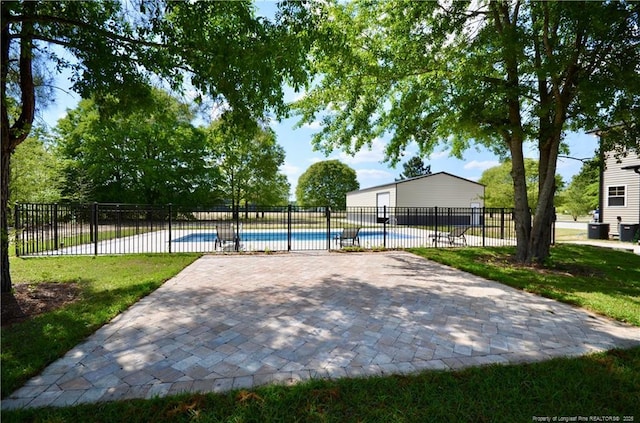 6226 Deerstand Rd, Wade, NC 28395 - view of community featuring a pool and a patio