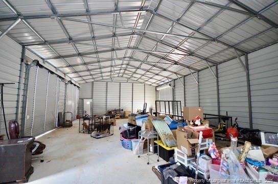 6226 Deerstand Rd, Wade, NC 28395 - garage featuring metal wall