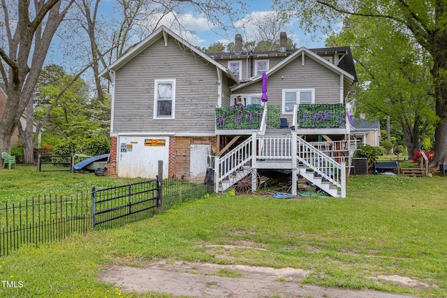 303 Wilcox St, Warrenton, NC 27589 - view of front of house featuring stairs, central AC unit, and brick siding