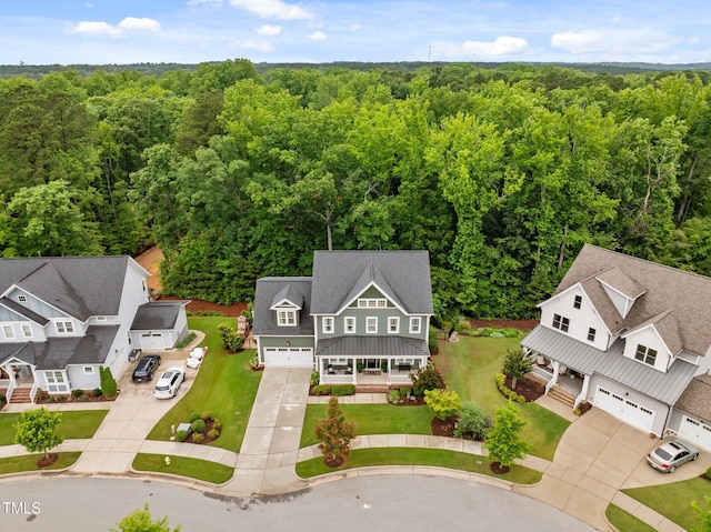 821 Rambling Oaks Ln, Holly Springs, NC 27540 - aerial view of a heavily wooded area